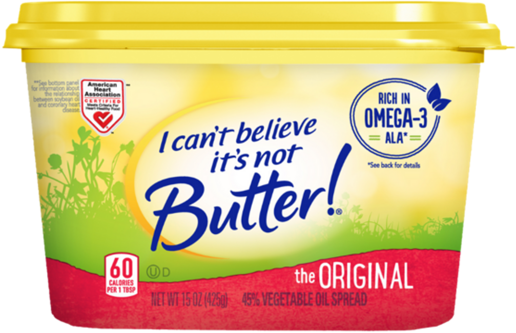 I can't believe it's not butter pack shot 